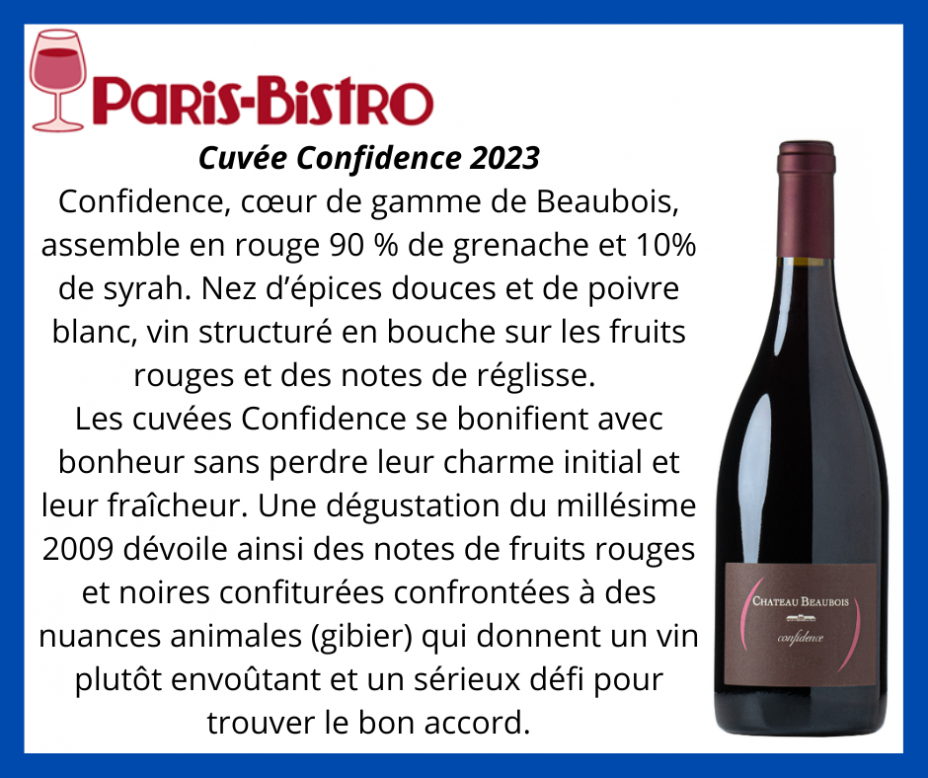 PARIS BISTRO 2025 Confidence