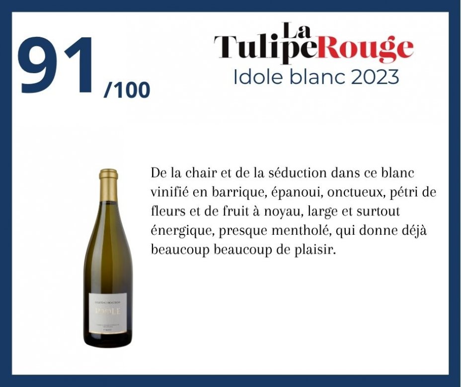 La Tulipe Rouge - Idole blanc 2023