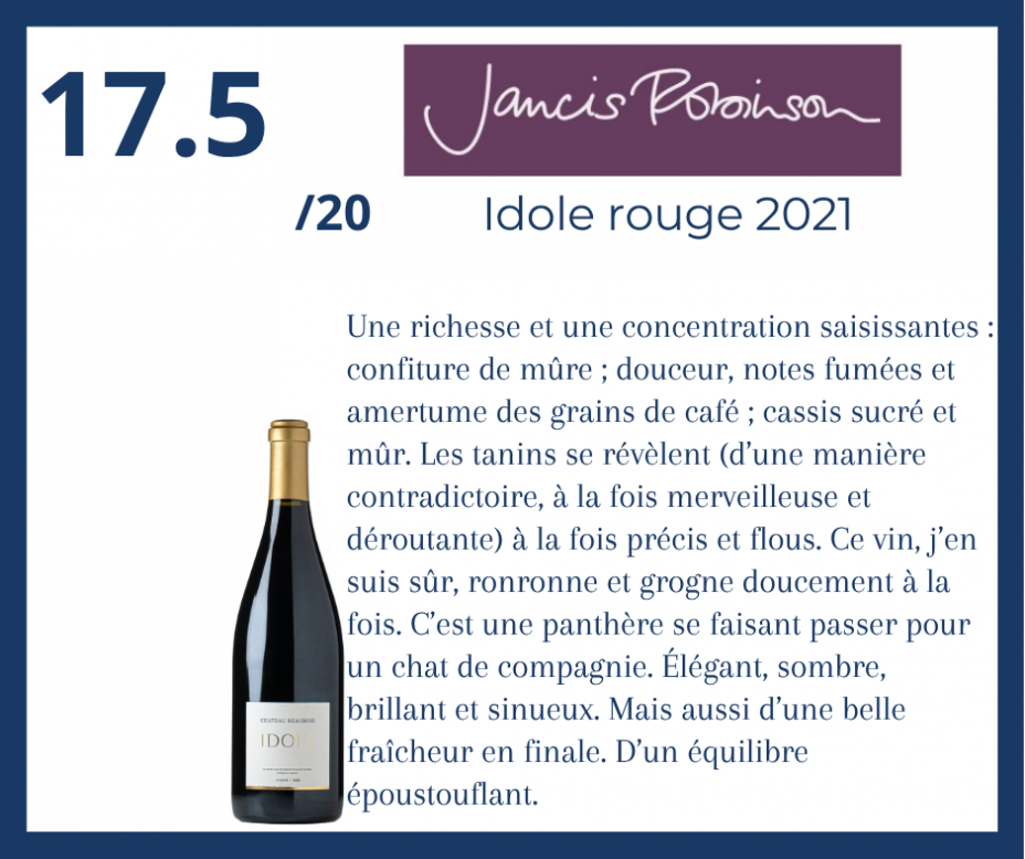 Jancis Robinson - Idole rouge2021