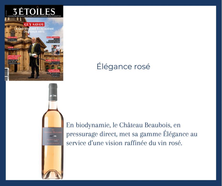 3 �toiles - �l�gance ros� 