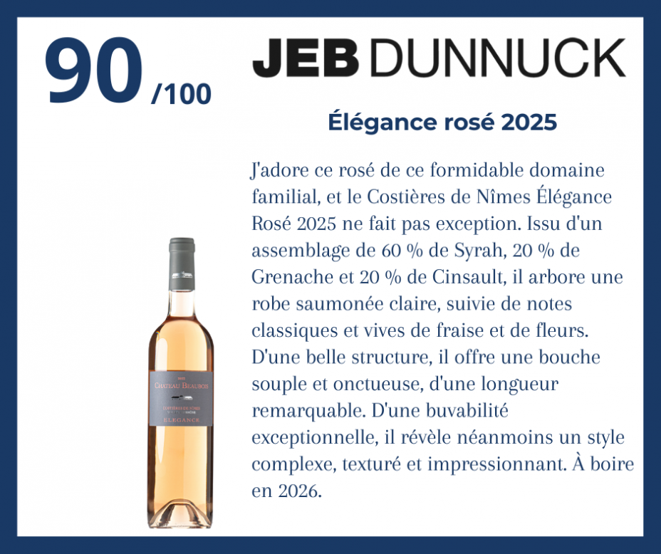 Jeb Dunnuck - �l�gance ros� 2025