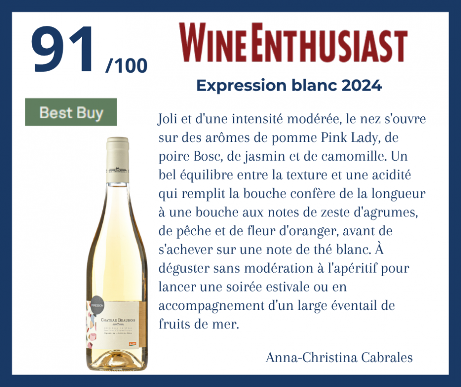 Wine Enthusiast - Expression blanc 2024