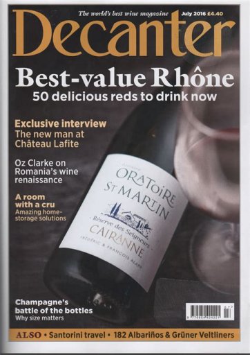 Decanter Juillet 2016